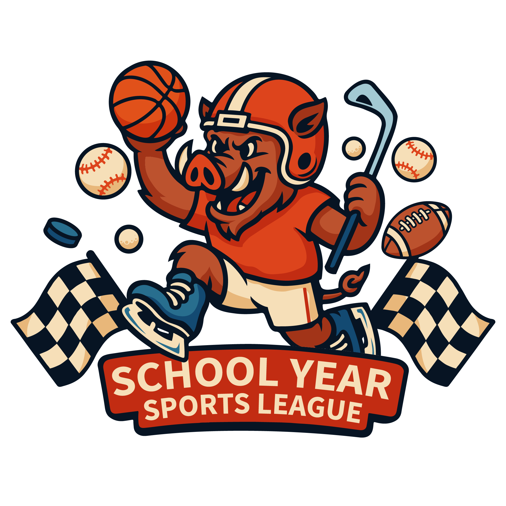 School Year Sports League Logo